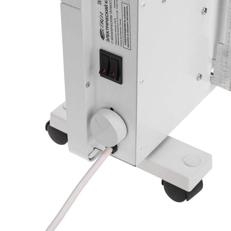  Конвектор электрический 2кВт с механическим термостатом Х-образ. нагревательный элемент ролики+крепление на стену СОКОЛ 60-0088 фото в каталоге от BTSprom.by