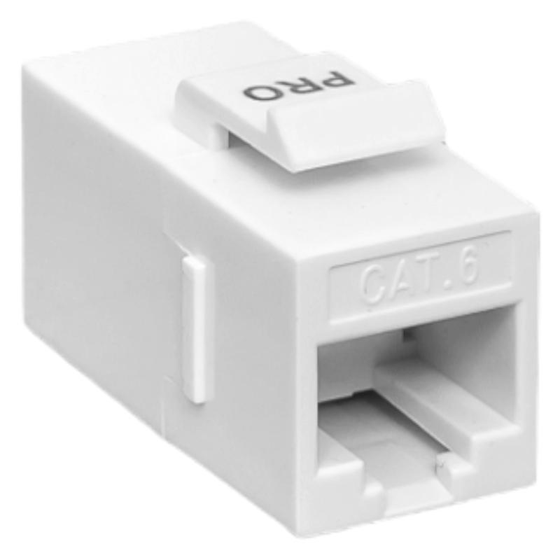 адаптер проходной keystone rj45-rj45 кат.6 неэкранир. бел. teracom pro ekf trp-inlc-kstn-6utp-wh от BTSprom.by