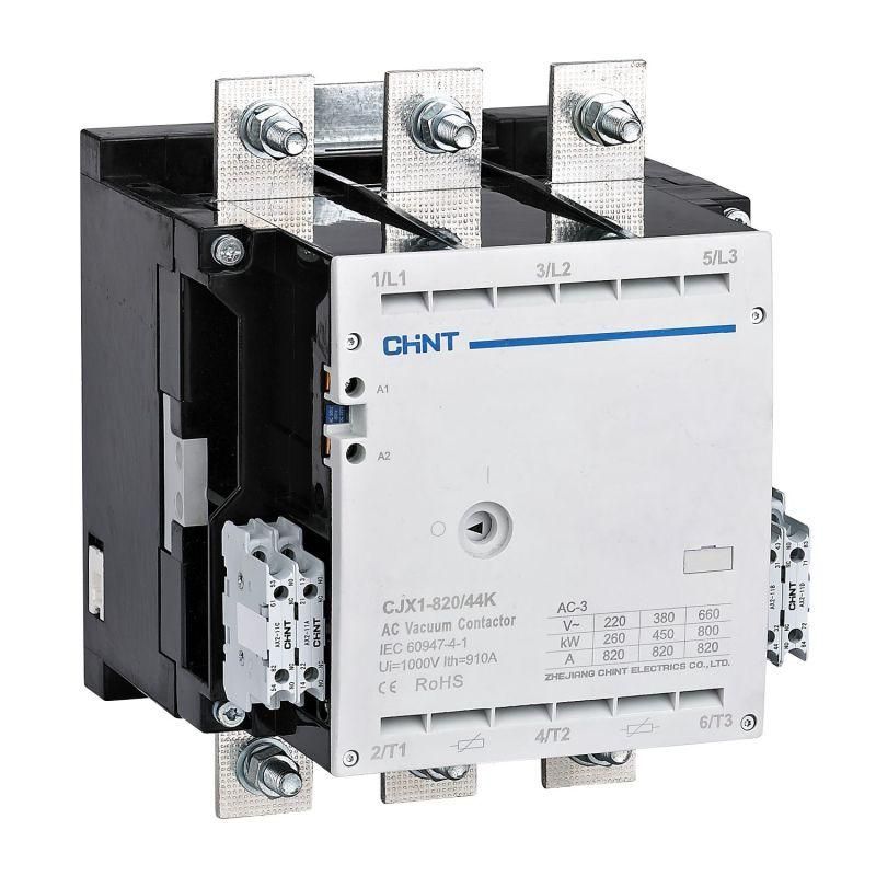 контактор вакуумный cjx1-820/44k 820а 110в ac/dc 4но+4нз ac-3 chint 275699 от BTSprom.by