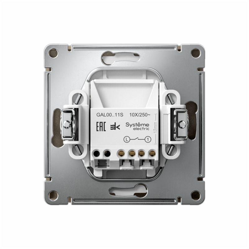  Выключатель 1-кл. ArtGallery 10AX быстрозажим. клем. механизм шампань SE GAL000511S фото в каталоге от BTSprom.by