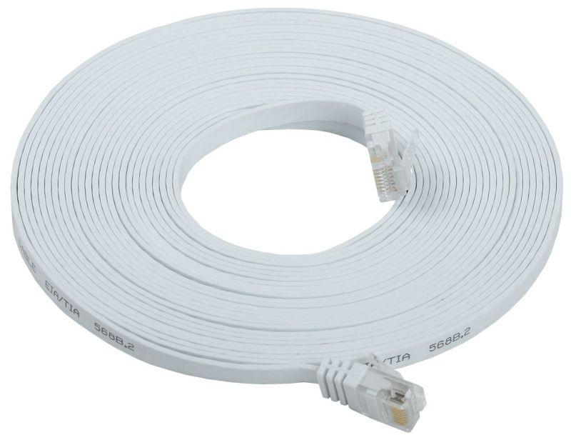патч-корд кат.6 utp плоский 10м бел. itk pc08-c06u-10m-fl от BTSprom.by