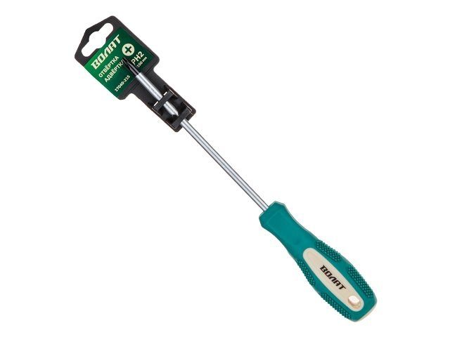отвертка "+" №2 150мм ph волат (крестовая phillips, двухкомп. рукоятка anti-slip) 17040-215 от BTSprom.by
