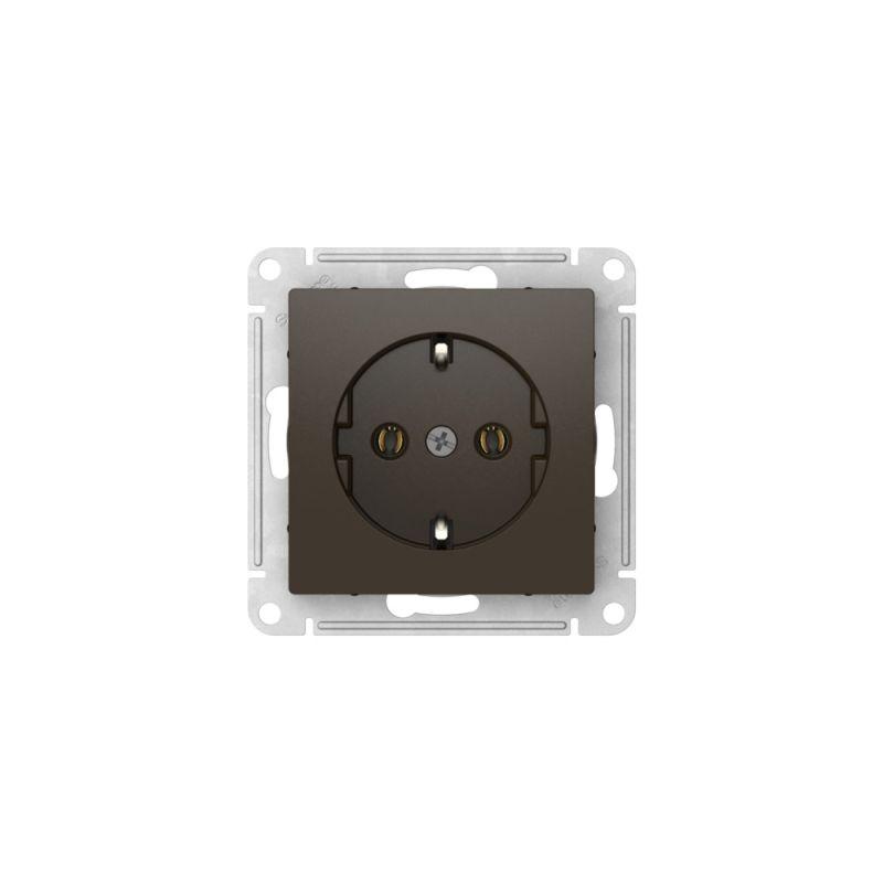  Розетка AtlasDesign 16А с заземл. быстрозажим. клем. механизм мокко SE ATN000643S фото в каталоге от BTSprom.by