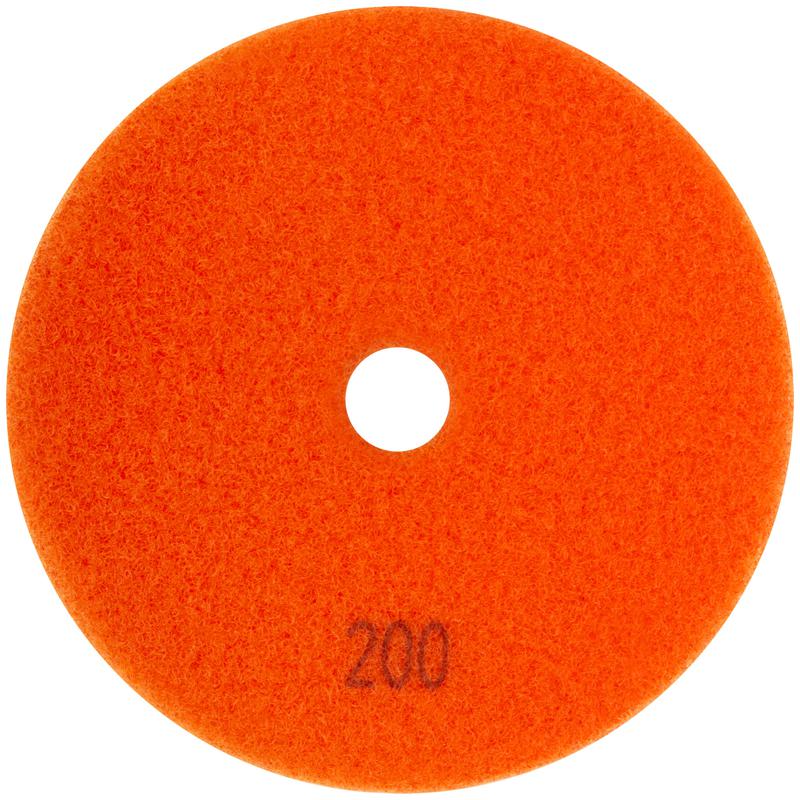  Круг шлифовальный алмазный гибкий АГШК (липучка) влажное шлифование 125мм Р 200 FIT 39883 фото в каталоге от BTSprom.by