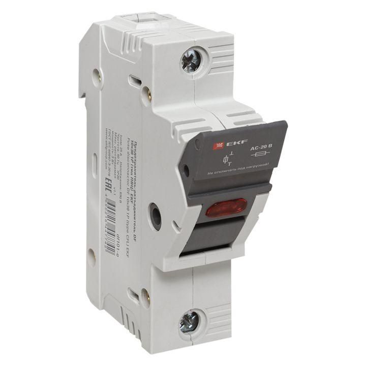 предохранитель-разъединитель df 14х51 3п (тип пвц) ekf df143-e от BTSprom.by