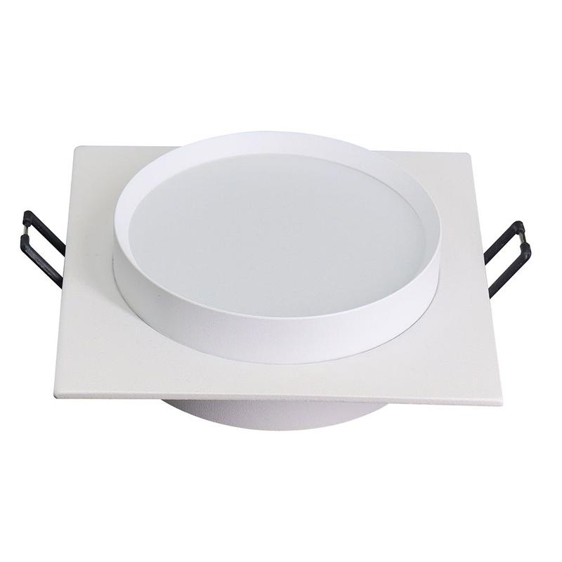 светильник потолочный встраиваемый 15вт 230в gx53 бел. квадрат без лампы dl506 feron 51358 от BTSprom.by