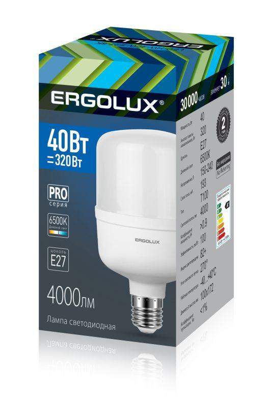 лампа светодиодная led-hw-40w-e27-6k pro 40вт 6500к холод. бел. e27 150-270в ergolux 14328 от BTSprom.by