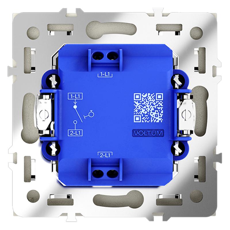  Выключатель 1-кл. СП S70 10А с самовозвратом механизм сталь Voltum VLS010605 фото в каталоге от BTSprom.by