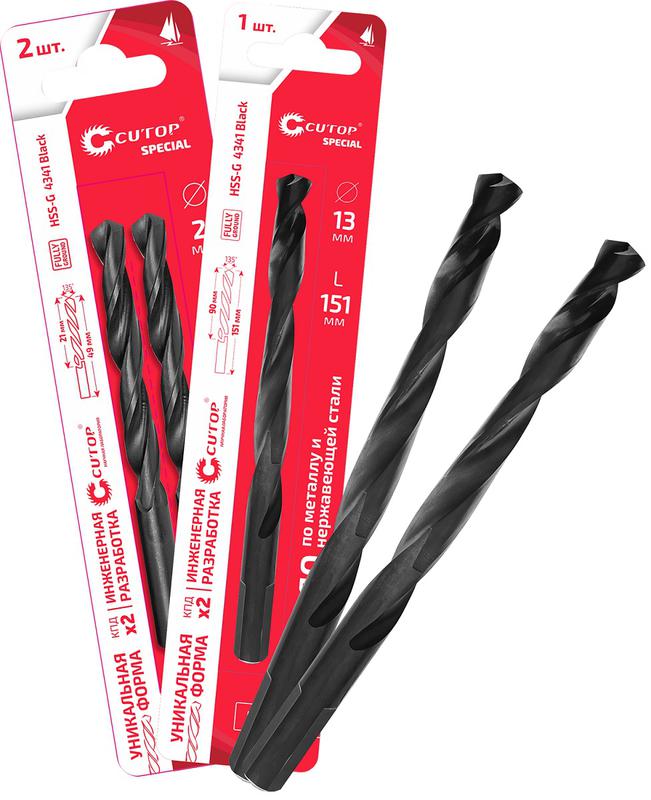 сверло по металлу special hss-g 3х61/29мм (уп.2шт) cutop 54-966 от BTSprom.by