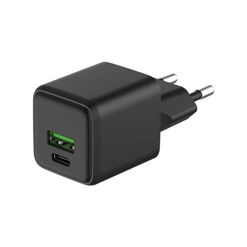 устройство зарядное сетевое с двумя портами usb-a и usb-c 20вт gan rexant 18-2202 от BTSprom.by
