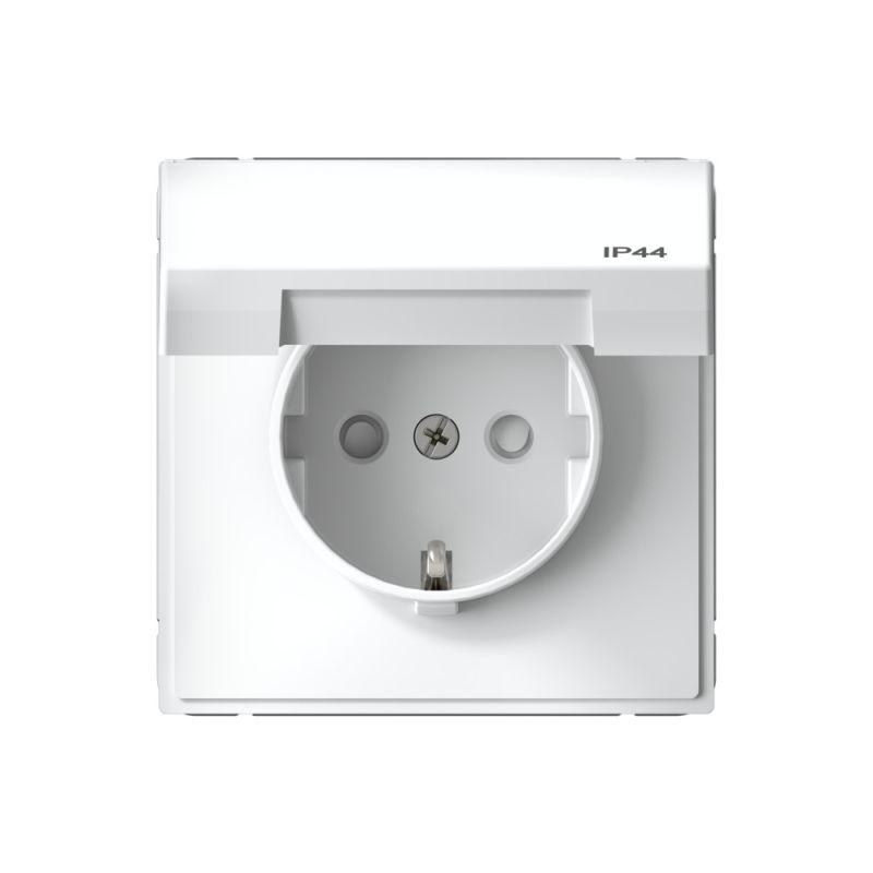  Розетка ArtGallery 16А IP44 с заземл. со шторками с крышкой быстрозажим. клем. механизм бел. SE GAL440146S фото в каталоге от BTSprom.by
