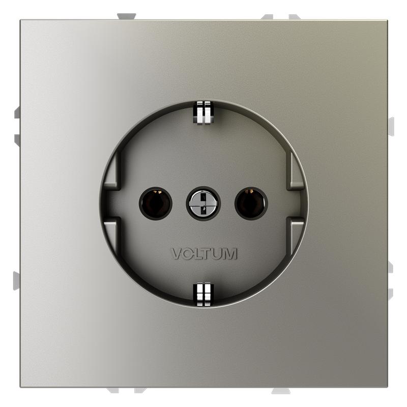 розетка 1-м сп s70 16а с заземл. механизм шелк voltum vls040104 от BTSprom.by