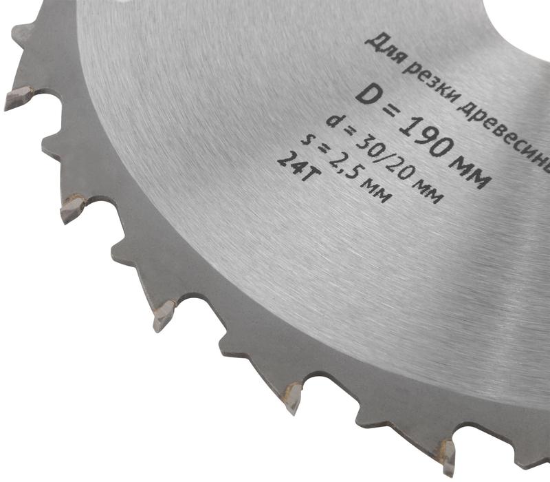  Диск пильный для циркулярных пил по дереву 190х30/20х24Т спец. форма зуба FIT 37690 фото в каталоге от BTSprom.by