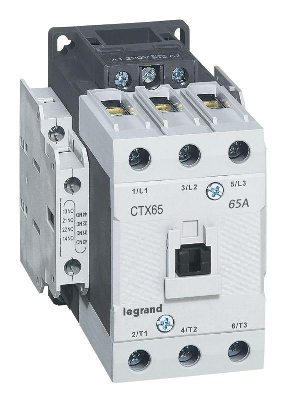контактор ctx3 3п 65а кат. 380в ac 2но+2нз ac-3 торцев. зажим leg 416178 от BTSprom.by