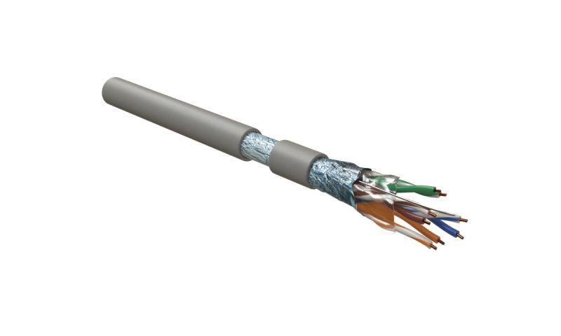кабель витая пара f/utp кат.5e 4х2х24awg solid lszh futp4-c5e-s24-in-lszh-gy-305 сер. (уп.305м) hyperline 45788 от BTSprom.by