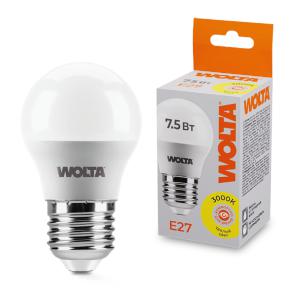 лампа светодиодная 7.5вт 3000к e27 wolta 25y45gl7.5e27 от BTSprom.by