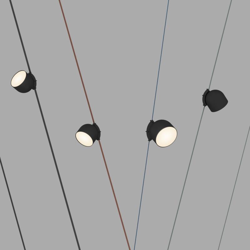  Светильник для трека-ремня Belty Spot 12Вт 3000К IP20 48В DC 100х107мм RA90 120град. поворотн. со светодиодом алюм. черн. DENKIRS 760229 фото в каталоге от BTSprom.by