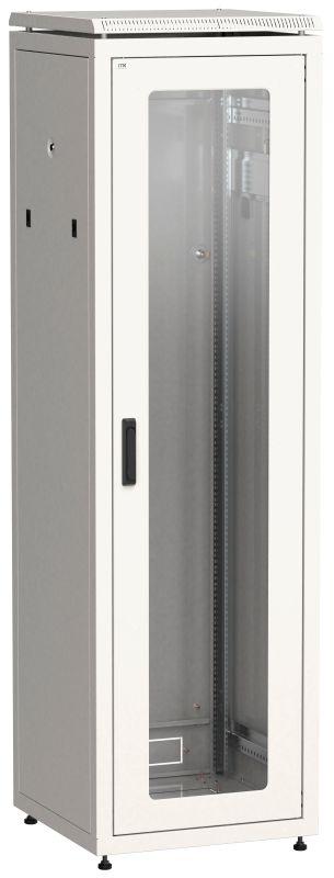 шкаф сетевой 19дюйм linea n 42u 600х600мм стекл. передн. дверь (3 коробки) сер. itk ln35-42u66-g от BTSprom.by