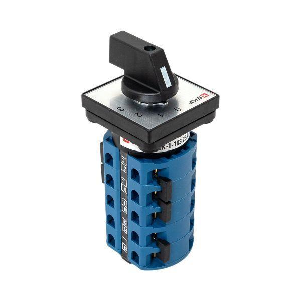  Переключатель кулачковый ПК-1-103 3п 25А "0-1-2-3" EKF pk-1-103-25 фото в каталоге от BTSprom.by