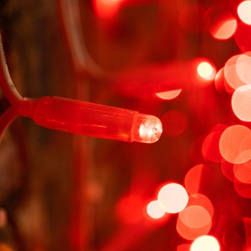  Гирлянда светодиодная "Светодиодный Дождь" 2х3м 760LED красн. 45Вт 230В IP67 постоян. свечение провод каучук бел. Neon-Night 237-132 фото в каталоге от BTSprom.by