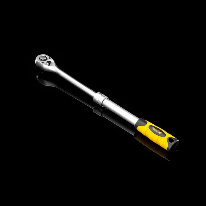  Ключ телескопический трещоточный 1/2 330-460мм CrV двухкомпонентн. рукоятка Kranz KR-12-8411 фото в каталоге от BTSprom.by