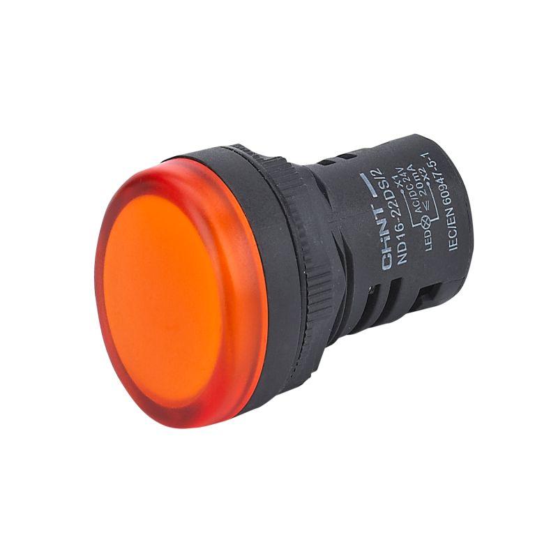 индикатор помехозащищенный nd16-22d/4k2 ac 230в встроен. конденсатор (r) оранж. chint 268698 от BTSprom.by