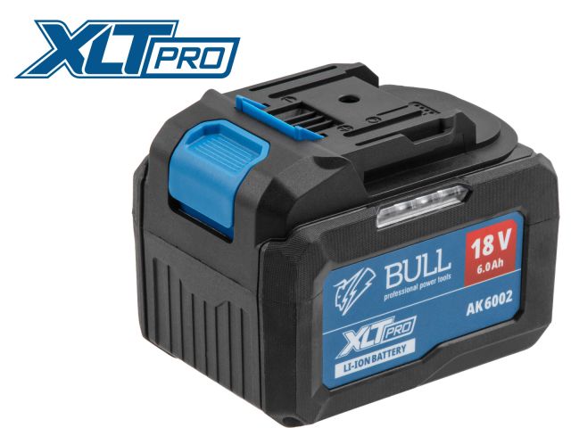 аккумулятор bull ak 6002 18.0 в, 6.0 а/ч, li-ion xltpro (18 в, 6 а*ч, li-ion) 1329597 от BTSprom.by