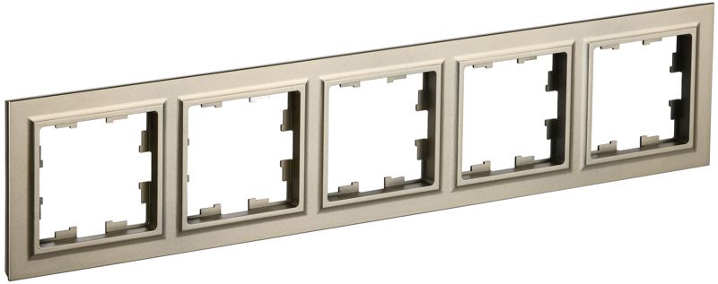 рамка 5-м brite ру-5-брш шампань iek br-m52-k37 от BTSprom.by