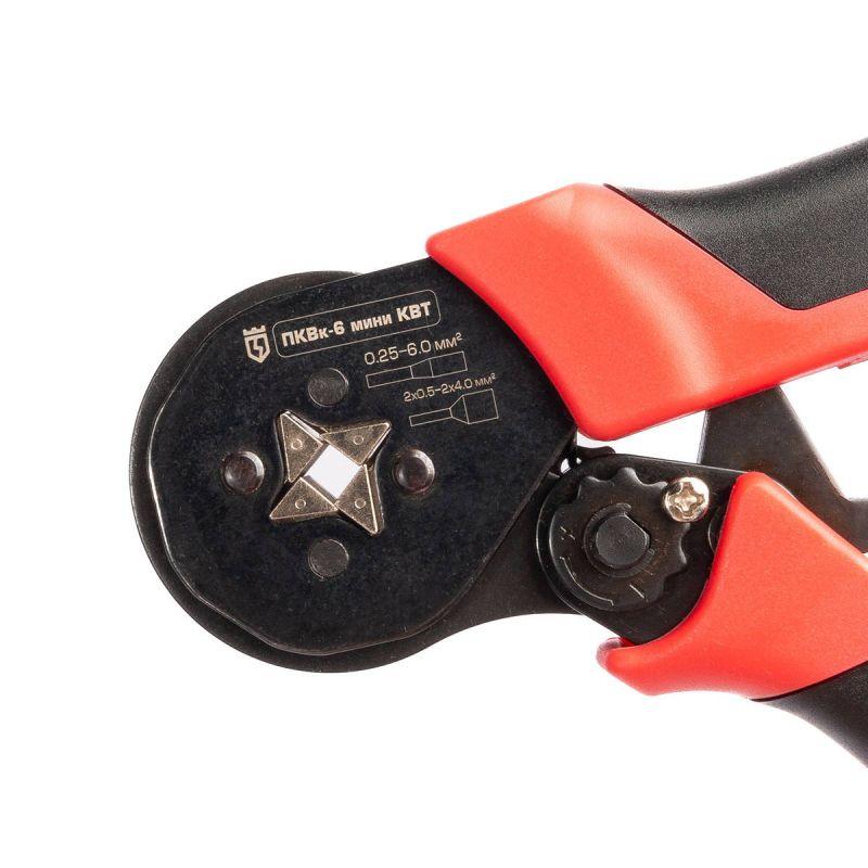 Пресс-клещи универсальные для опрессовки втулочных наконечников ПКВк-6 мини ПРОФИ КВТ 89787 фото в каталоге от BTSprom.by
