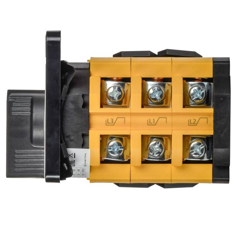  Переключатель кулачковый 63А (сх. 98) стандартная черн. рукоятка MASTER IEK MI-CS10-063-098-K02 фото в каталоге от BTSprom.by