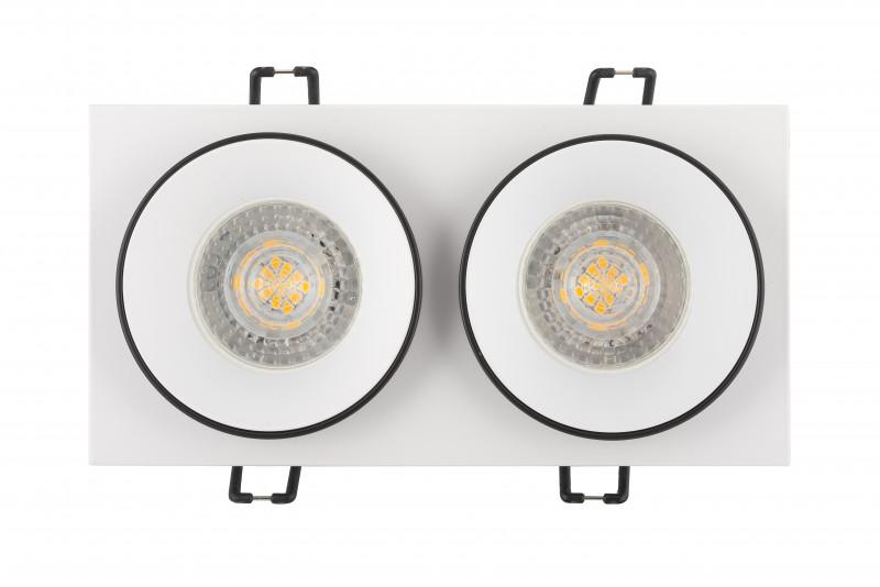  Светильник 50Вт GU10 IP20 встраив. алюм. черн. DENKIRS 598763 фото в каталоге от BTSprom.by