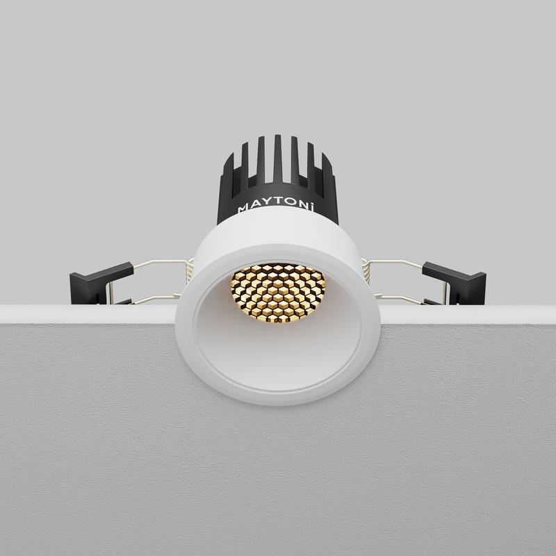  Светильник Dip 2700К 10Вт 50град. встраив. Maytoni DL115-10W-2.7K-W фото в каталоге от BTSprom.by