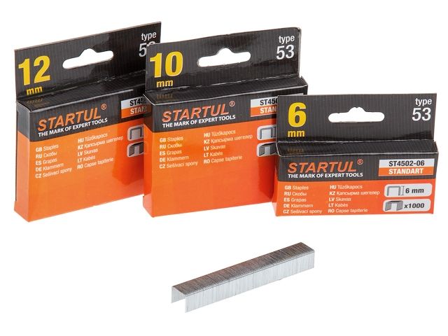 скобы  14мм тип 53 (1000шт) startul standart (st4502-14) st4502-14 от BTSprom.by