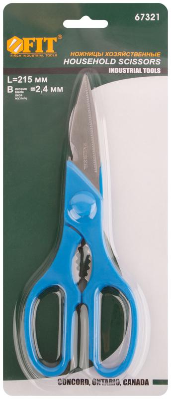  Ножницы технические нержавеющие усиленные толщина лезвия 2.5мм 205мм FIT 67321 фото в каталоге от BTSprom.by