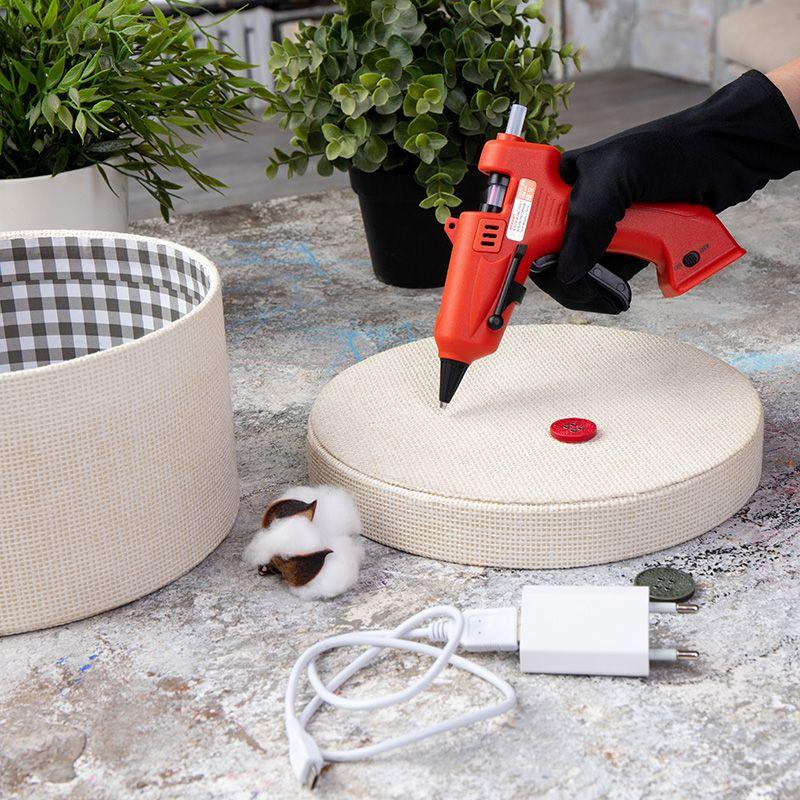  Пистолет клеевой 10Вт ЭКСПЕРТ аккумуляторный (блист.) Rexant 12-1501 фото в каталоге от BTSprom.by