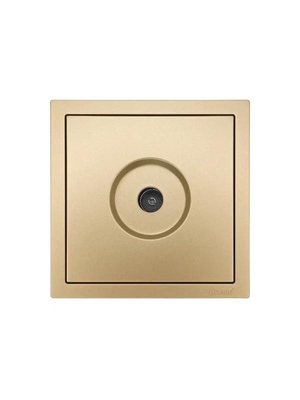  Розетка ТВ оконечная СП ZIMA IP20 зол. LEZARD 704-3688-130 фото в каталоге от BTSprom.by