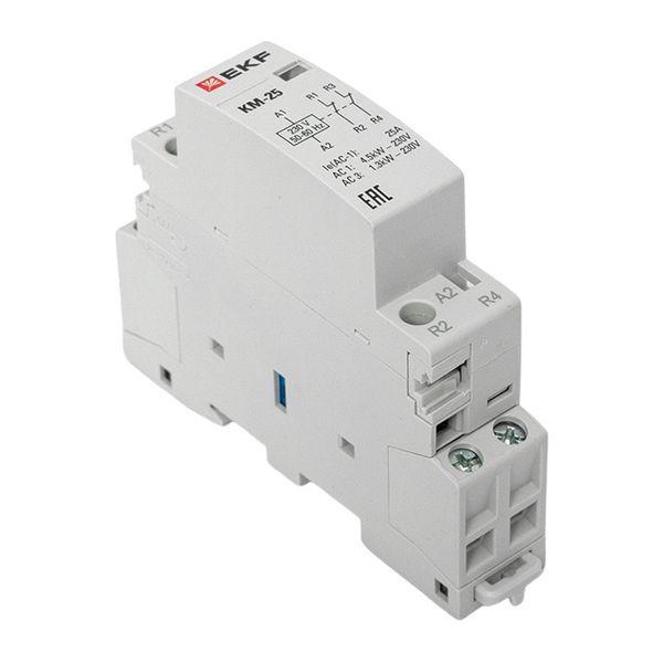  Контактор модульный КМ 25А 2NC (1 мод.) PROxima EKF km-1-25-02 фото в каталоге от BTSprom.by