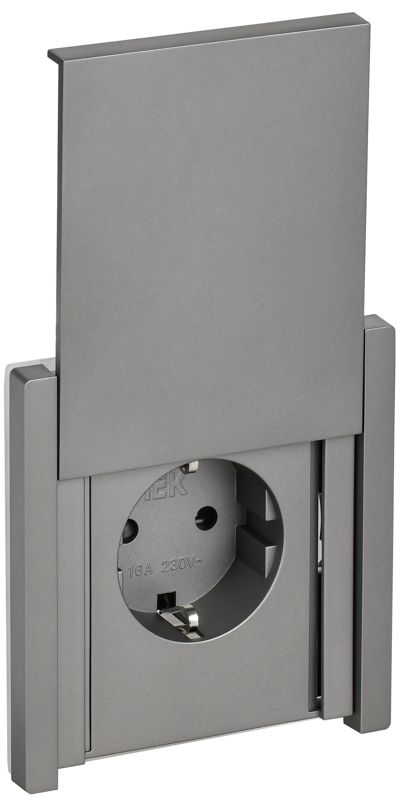 розетка сп forte&piano16а ip44 fp519 с заземл. защ. шторки с крышкой безвинт. крепл. сталь iek fp-r16-16-1-44-k46 от BTSprom.by