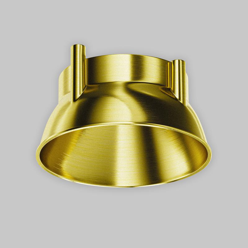  Рамка-отражатель декоративная для светильников Alfa LED латунь Maytoni Ring12-15W-RD-BS фото в каталоге от BTSprom.by