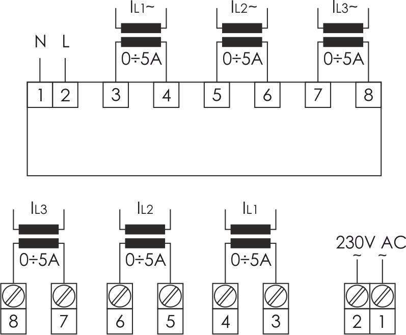 указатель тока dma-3t (3ф iизм. 0.05-5; 1-9000 (с внешними тт) uпит. 150-240в ac цифровая индикация монтаж на панель ip20) f&f ea04.008.012 от BTSprom.by