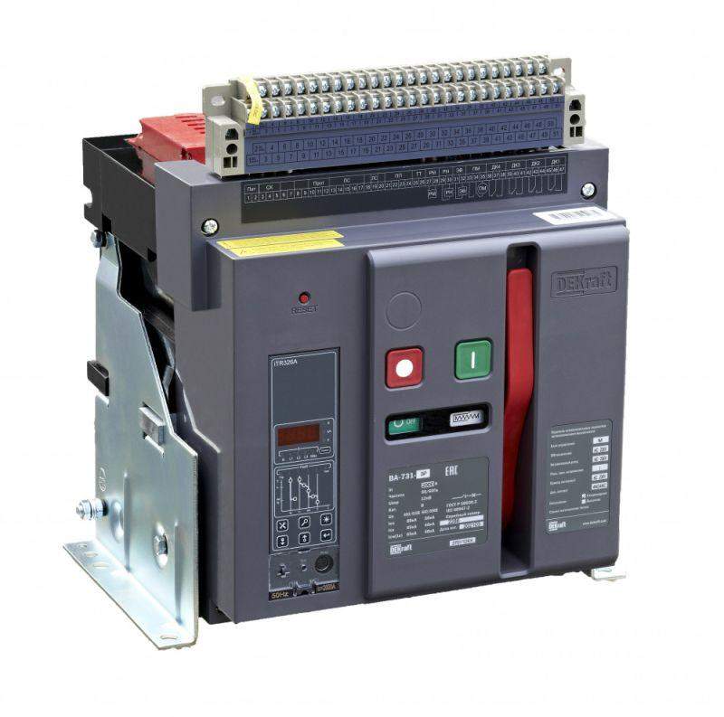 выключатель автоматический воздушный 4п 2000а 80ка ва-731 стац. расцеп. м dekraft 27097dek от BTSprom.by