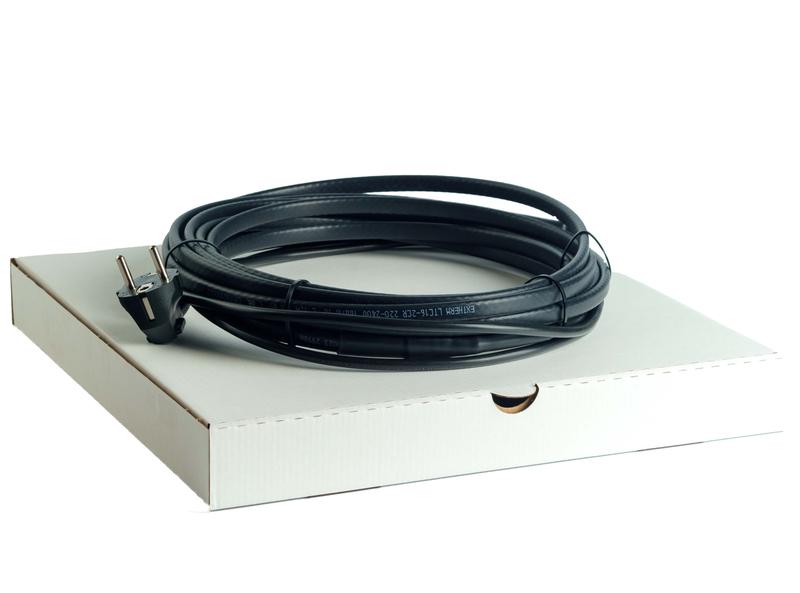 комплект нагревательного саморег. кабеля (на трубу) 16вт/м установочн. кабель евровилка с заземл. extherm ltc kit 6m от BTSprom.by