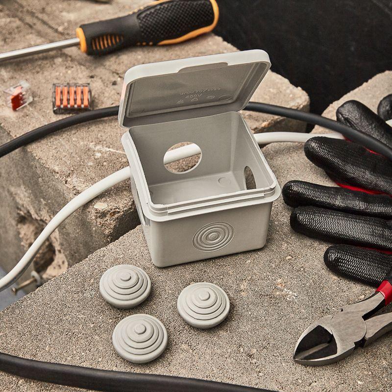  Коробка распаячная ОП 65х65х50 IP54 (УПрк 65х65/45.2.3) Rexant 28-3055 фото в каталоге от BTSprom.by