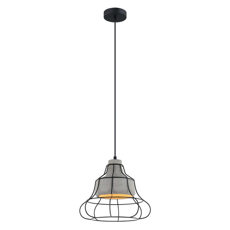 светильник декоративный подвесной dlc-v302 e27 grey "vintage" без лампы металл цемент d290мм h1000мм сер. fametto ul-00000976 от BTSprom.by