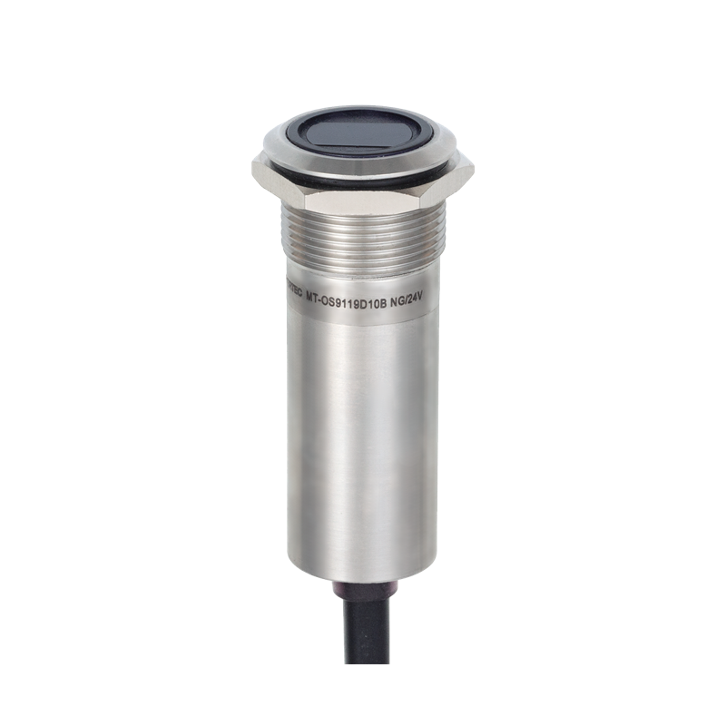 переключатель оптический 19мм подсветка точкой зел. no возврат npn 24в dc ip65 mt-os9119d10bng овен 157391 от BTSprom.by