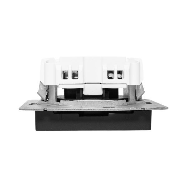  Розетка СП Эпика 16А без заземл. защ. шторки механизм черн. EKF UP1-SOB-101 фото в каталоге от BTSprom.by