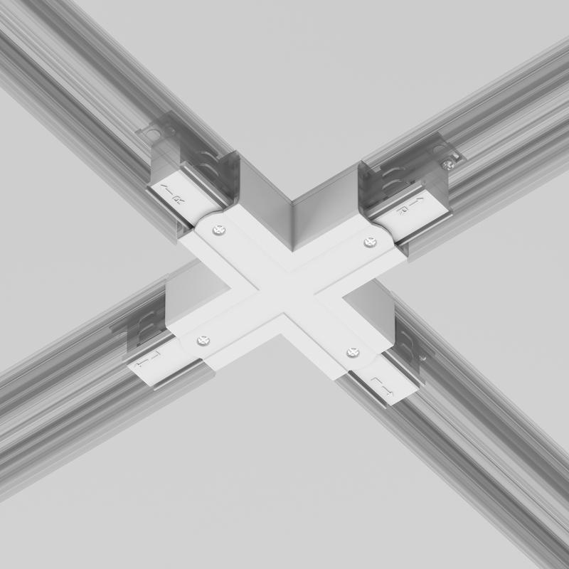  Коннектор Х-образный Trinity бел. Voltega TRA-VGL005CX-31W фото в каталоге от BTSprom.by