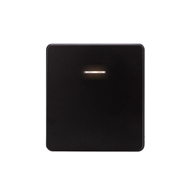 выключатель 1-кл. сп round miele 10а с подсветкой оникс kranz kr-78-0713-3 от BTSprom.by