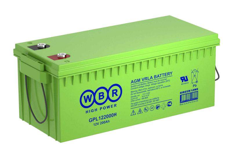 аккумулятор 12в 200а.ч wbr gpl122000h wbr от BTSprom.by