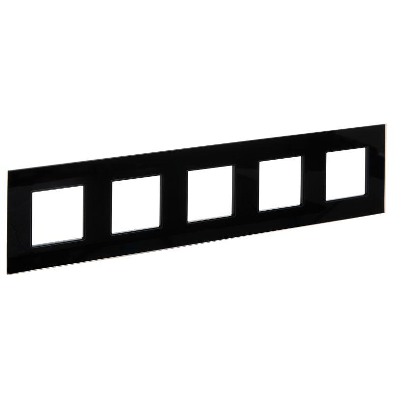 рамка 5-м skandy sk-f25bl стекло черн. iek sk-m52-g-k02 от BTSprom.by